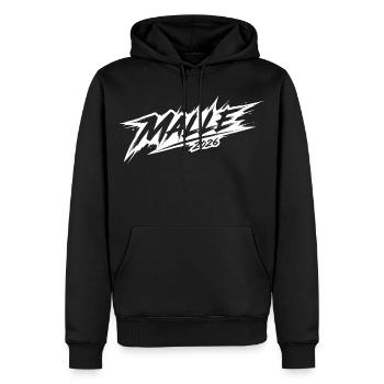 Malle 2026 - Sweat à capuche Premium bio Homme - noir - Devant - Nico (187cm)