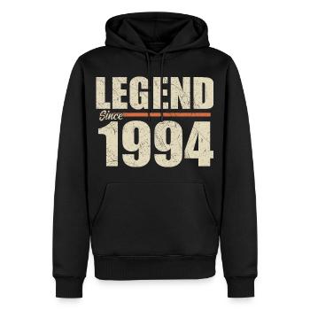 Geburtstag 1994 | Legende seit 1994 - Männer Premium Bio Hoodie - Schwarz - Vorne - Nico (187cm)