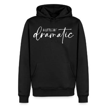 A little bit dramatic - Men’s Premium Organic Hoodie - black - Front - Nico (187cm)