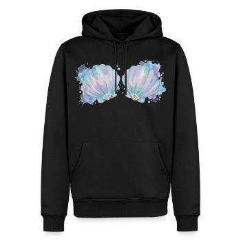 Meerjungfrau Karneval Kostüm Damen Fasching  - Männer Premium Bio Hoodie - Schwarz - Vorne - Nico (187cm)