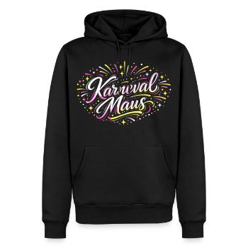Carnaval de Cologne Mouse Alaaf Lustig Fasching Geschen - Sweat à capuche Premium bio Homme - noir - Devant - Nico (187cm)
