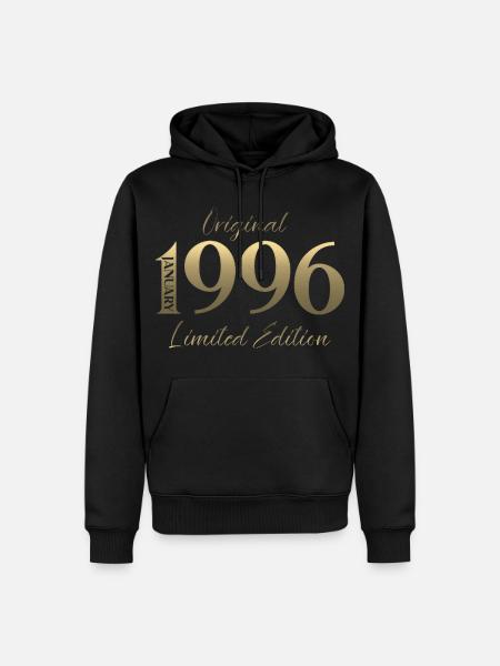30th Birthday Original January 1996 - Men’s Premium Organic Hoodie - black
