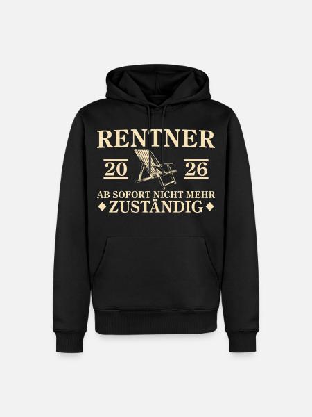Retraite 2026 Retraite Non responsable - Sweat à capuche Premium bio Homme - noir