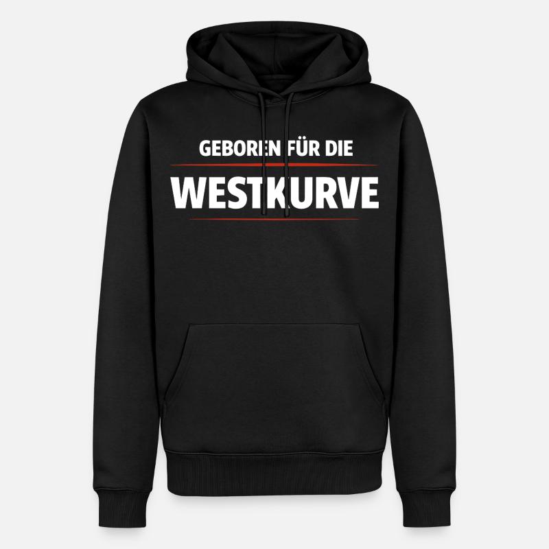 Né pour le Westkurve - Sweat à capuche Premium bio Homme - noir