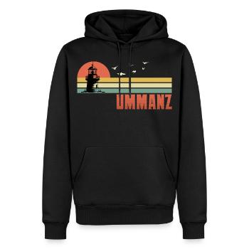 Ostsee Urlaub INSEL UMMANZ Souvenier Lustig - Männer Premium Bio Hoodie - Schwarz - Vorne - Nico (187cm)