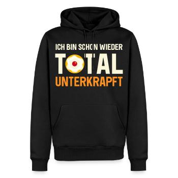 Total Unterkraft Fasching Kölsch Outfit Frauen - Männer Premium Bio Hoodie - Schwarz - Vorne - Nico (187cm)
