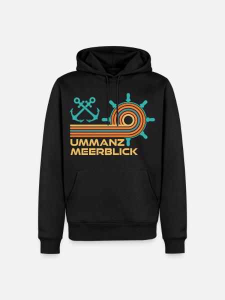 Ostsee Urlaub MEERESBLICK Lustiges - Männer Premium Bio Hoodie - Schwarz