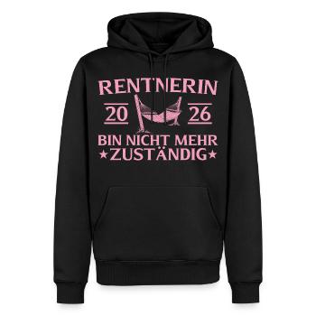 Rentnerin 2026 Ruhestand Abschied Kollegin - Männer Premium Bio Hoodie - Schwarz - Vorne - Nico (187cm)