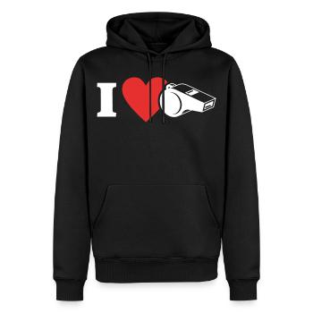 Les sauveteurs adorent les nageurs sauveteurs - Sweat à capuche Premium bio Homme - noir - Devant - Nico (187cm)