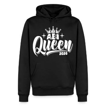 Abi Queen 2026 - Abitur - Spruch - Sweat à capuche Premium bio Homme - noir - Devant - Nico (187cm)