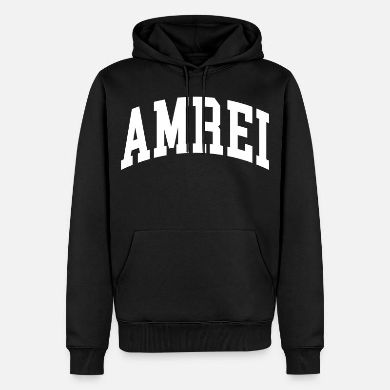 Amrei - Sweat à capuche Premium bio Homme - noir
