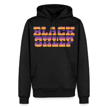 Black Sheep - Männer Premium Bio Hoodie - Schwarz - Vorne - Nico (187cm)