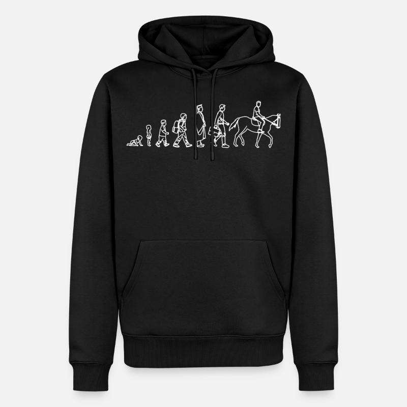 Développement de l’enfant au cavalier - Sweat à capuche Premium bio Homme - noir