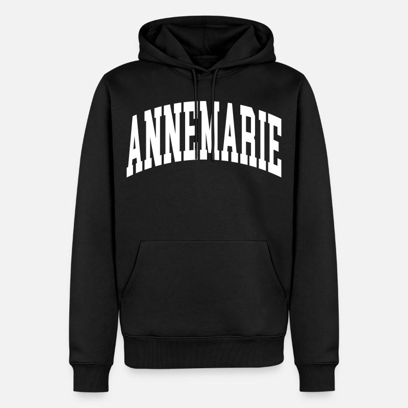 Annemarie - Sweat à capuche Premium bio Homme - noir