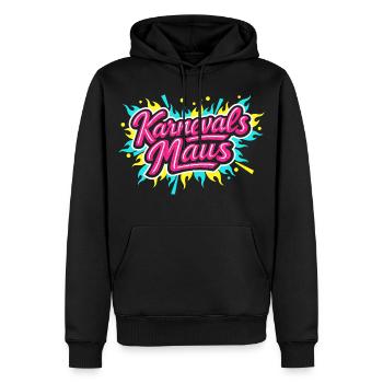 Karnevalsmaus Lustig Süß Party Geschenk - Männer Premium Bio Hoodie - Schwarz - Vorne - Nico (187cm)