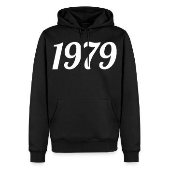 1979 Vintage 1979 Retro Geburtstag 1979 Geschenk - Männer Premium Bio Hoodie - Schwarz - Vorne - Nico (187cm)