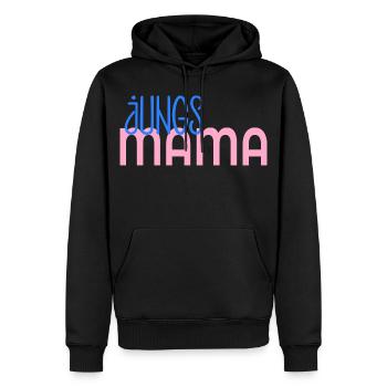 Jungs Mama Muttertag - Männer Premium Bio Hoodie - Schwarz - Vorne - Nico (187cm)