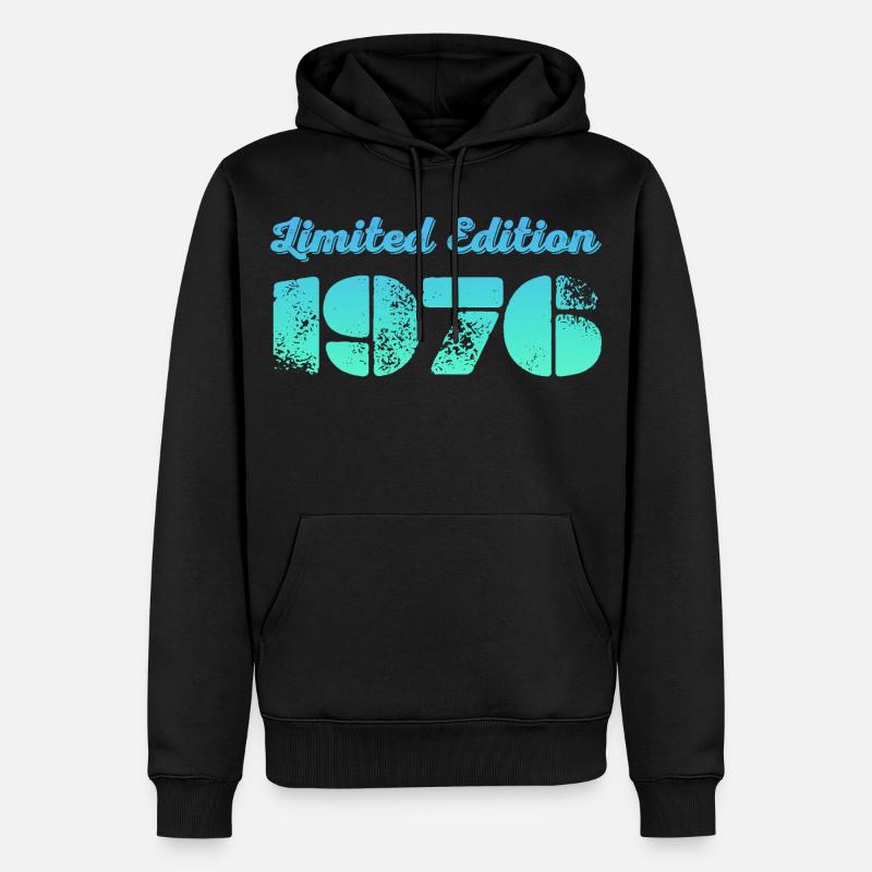 Millésime 1976 - Sweat à capuche Premium bio Homme - noir