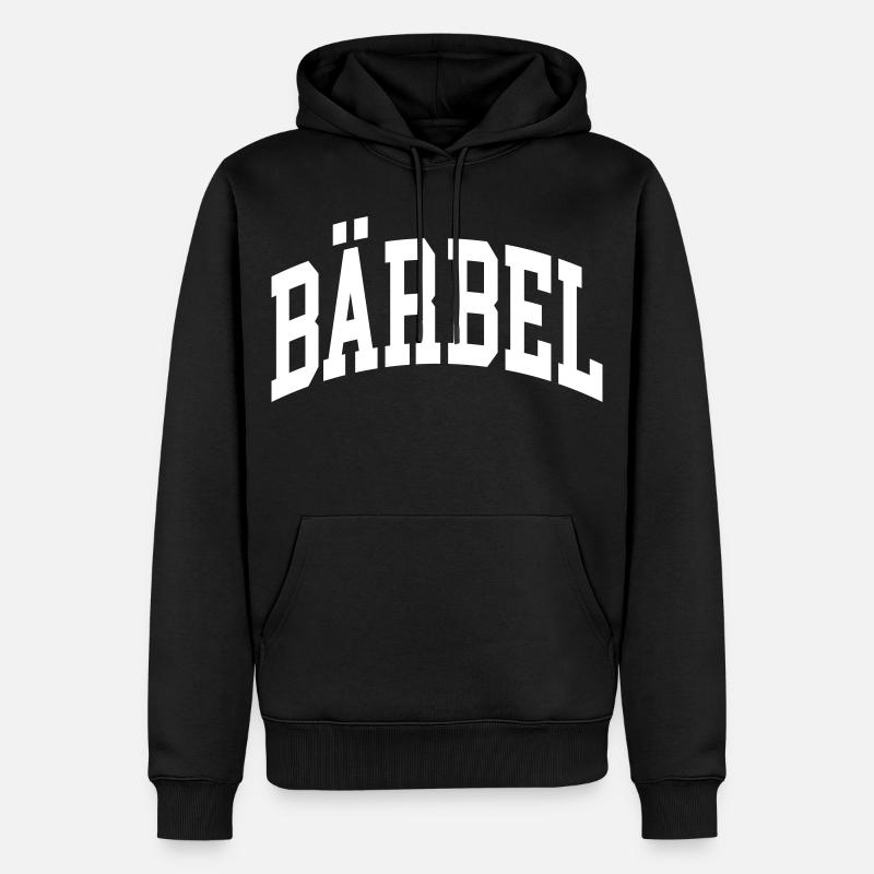 Bärbel - Männer Premium Bio Hoodie - Schwarz