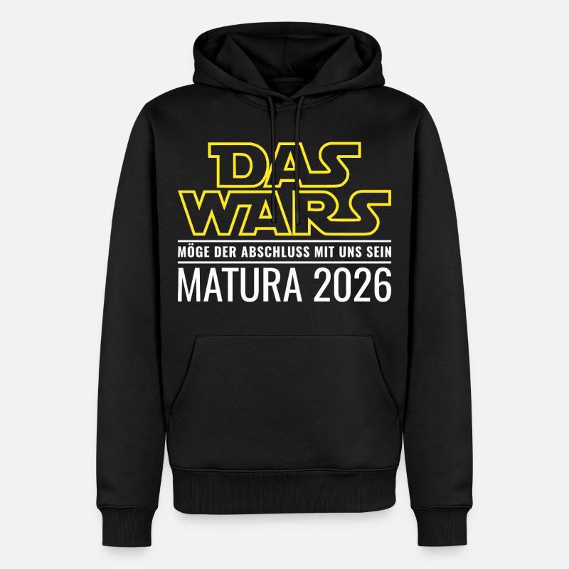 Matura 2026 Das wars - Männer Premium Bio Hoodie - Schwarz