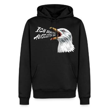 Baltic Sea NEED A BREAK IN FEHMARN Funny - Men’s Premium Organic Hoodie - black - Front - Nico (187cm)