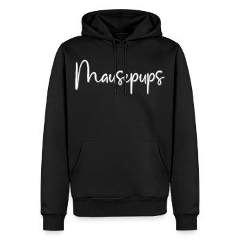 Surnom affectueux des chiots de souris - Sweat à capuche Premium bio Homme - noir - Devant - Nico (187cm)
