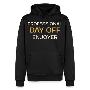 Professioneller Freizeitgenuss - Männer Premium Bio Hoodie - Schwarz - Vorne - Nico (187cm)