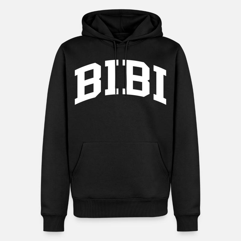 Bibi - Männer Premium Bio Hoodie - Schwarz