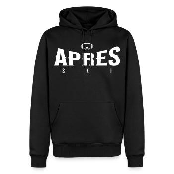 Après-ski - Sweat à capuche Premium bio Homme - noir - Devant - Nico (187cm)