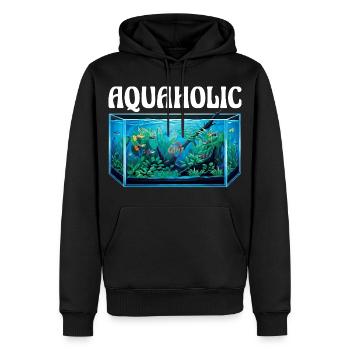 Aquarium Aquaholic Fish Tank Lover - Männer Premium Bio Hoodie - Schwarz - Vorne - Nico (187cm)