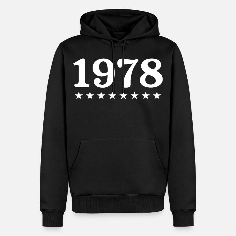 1978 Édition Limitée 1978 Retro 1978 - Sweat à capuche Premium bio Homme - noir