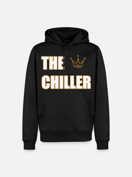 THE CHILLER – Cool & Minimal Statement Design - Men’s Premium Organic Hoodie - black