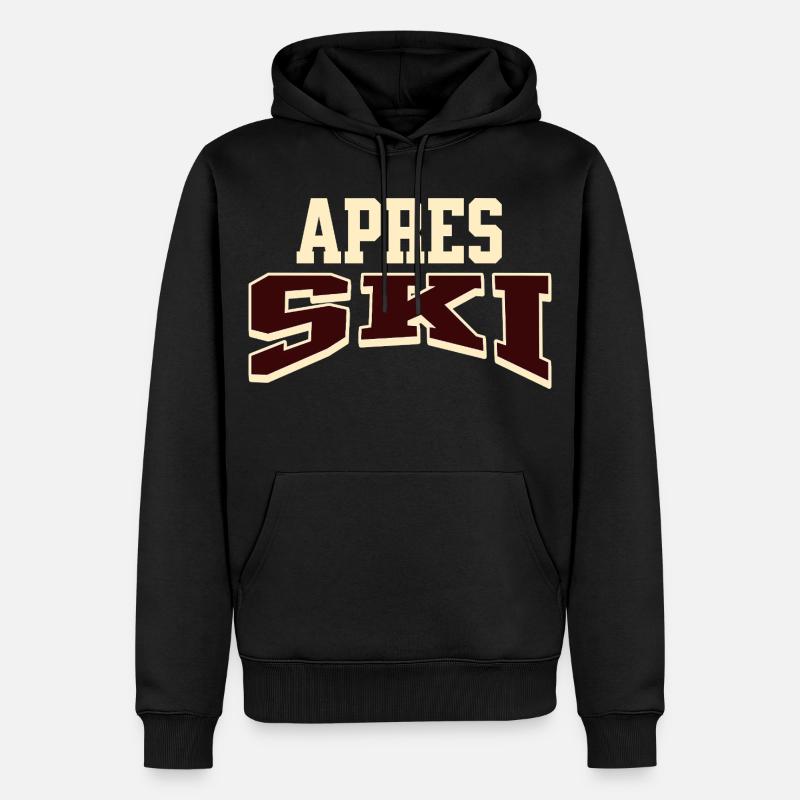 Apres Ski - Männer Premium Bio Hoodie - Schwarz