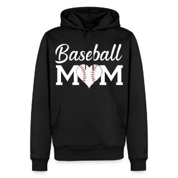 Cadeau du T-shirt du Jour du Match de Baseball des Mamans - Sweat à capuche Premium bio Homme - noir - Devant - Nico (187cm)
