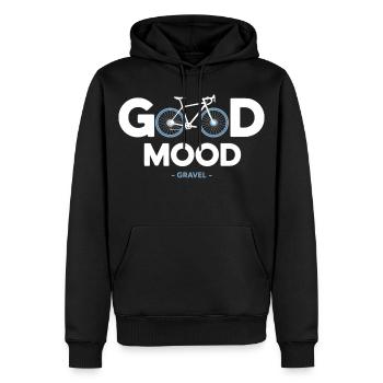 Vélo vélo good mood sport cycliste gravel - Men’s Premium Organic Hoodie - black - Front - Nico (187cm)