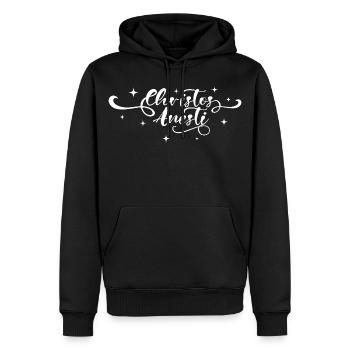 Christos Anesti Pascha Orthodoxes Ostern - Männer Premium Bio Hoodie - Schwarz - Vorne - Nico (187cm)