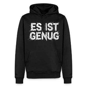 Ça suffit avec le sarcasme - Sweat à capuche Premium bio Homme - noir - Devant - Nico (187cm)