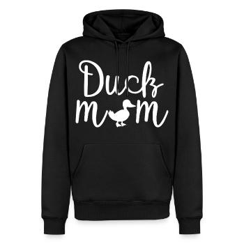 Duck Mom süßes lustiges Hemd - Männer Premium Bio Hoodie - Schwarz - Vorne - Nico (187cm)