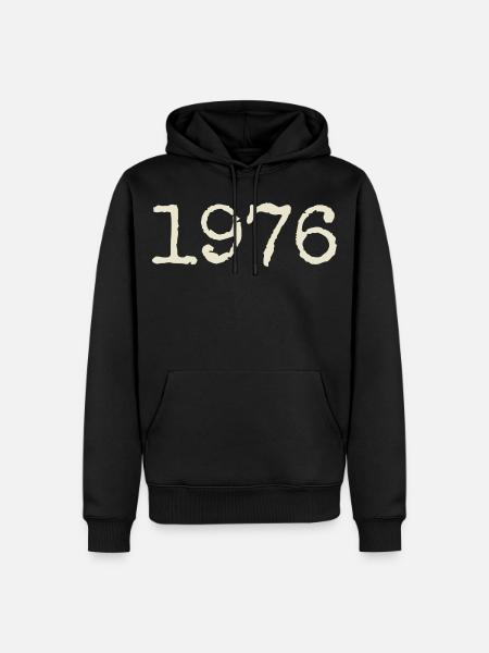 1976 Birthday Gift - Awesome since 1976 - Men’s Premium Organic Hoodie - black