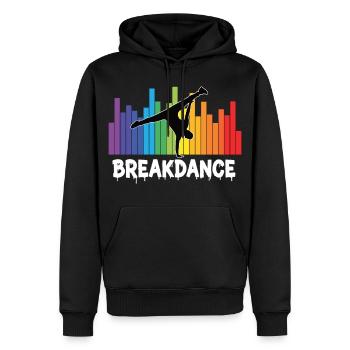 Breakdance Streetstyle Hip Hop DJ Dance - Männer Premium Bio Hoodie - Schwarz - Vorne - Nico (187cm)