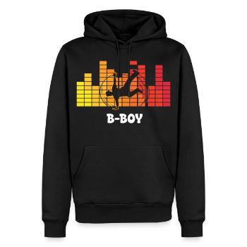 B-Boy Breakdance Streetstyle Hip Hop DJ Dance - Männer Premium Bio Hoodie - Schwarz - Vorne - Nico (187cm)