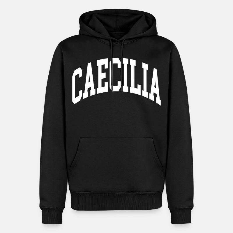 Caecilia - Männer Premium Bio Hoodie - Schwarz