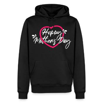 Bonne chemise de la fête des mères - Sweat à capuche Premium bio Homme - noir - Devant - Nico (187cm)