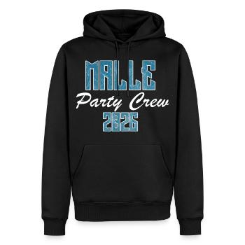 Majorque, équipe de la fête - Sweat à capuche Premium bio Homme - noir - Devant - Nico (187cm)