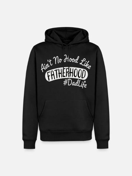 Vater Spruch DadLife Fatherhood - Men’s Premium Organic Hoodie - black