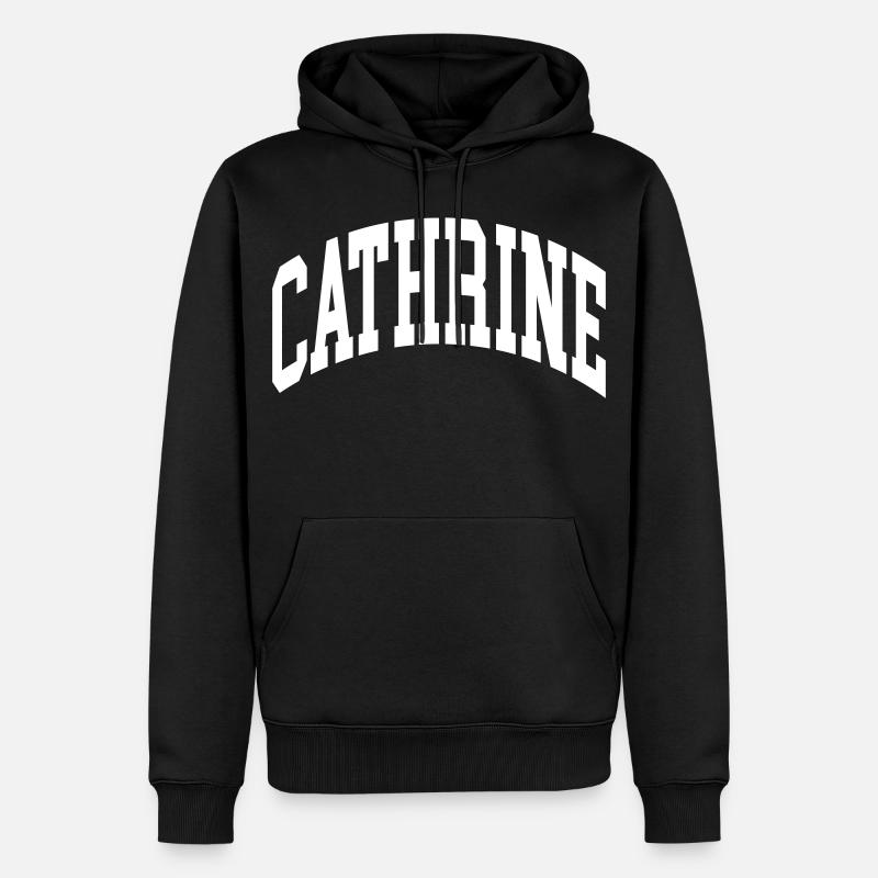Cathrine - Männer Premium Bio Hoodie - Schwarz