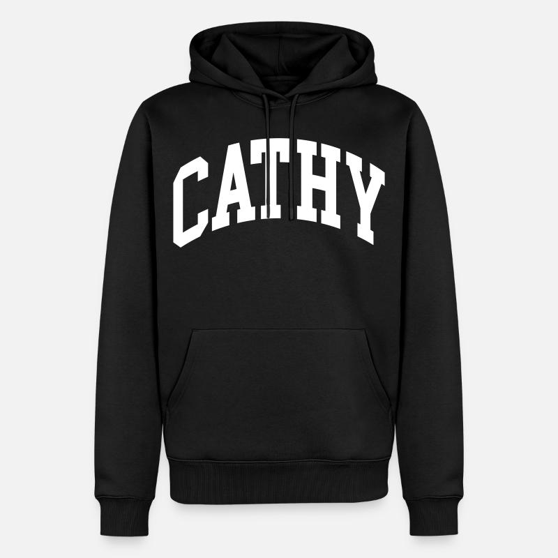Cathy - Männer Premium Bio Hoodie - Schwarz