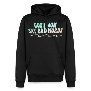 Gute Mama Flucht Lustiges Mutter Sprüche Design - Männer Premium Bio Hoodie - Schwarz - Vorne - Nico (187cm)