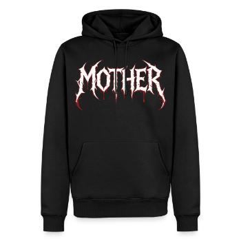 Metal Mom Rock Music Hardcore Mom Design - Sweat à capuche Premium bio Homme - noir - Devant - Nico (187cm)