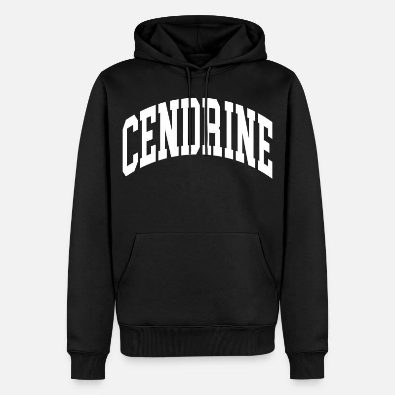 Cendrine - Männer Premium Bio Hoodie - Schwarz